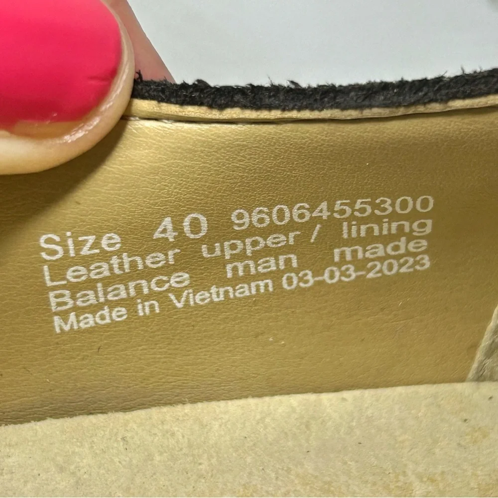 Dansko Mika Dark Brown Suede Mary Jane Flats Size 40EU